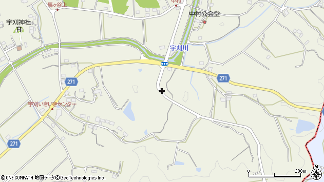 〒437-0121 静岡県袋井市宇刈の地図