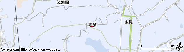 愛知県美浜町（知多郡）奥田（源命）周辺の地図