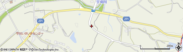 静岡県袋井市宇刈周辺の地図