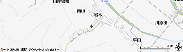 愛知県豊橋市嵩山町（岩本）周辺の地図