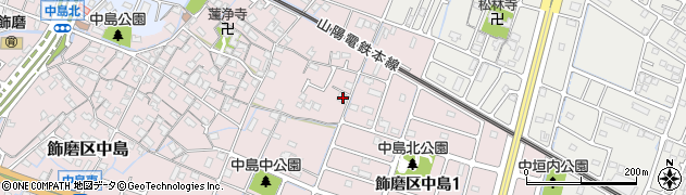 兵庫県姫路市飾磨区中島78周辺の地図