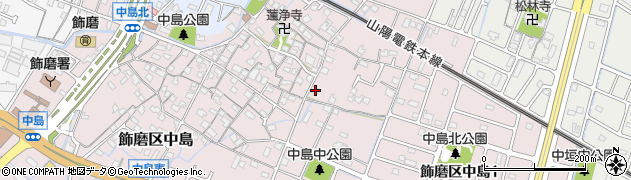 兵庫県姫路市飾磨区中島69周辺の地図
