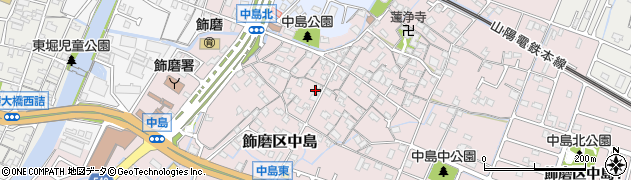 兵庫県姫路市飾磨区中島1015周辺の地図
