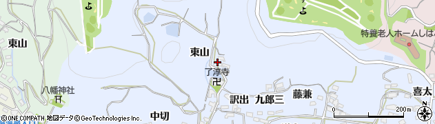 小沢ブロック設備周辺の地図