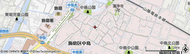 兵庫県姫路市飾磨区中島987周辺の地図
