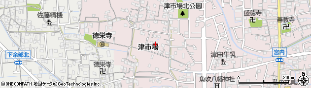 兵庫県姫路市網干区津市場472周辺の地図