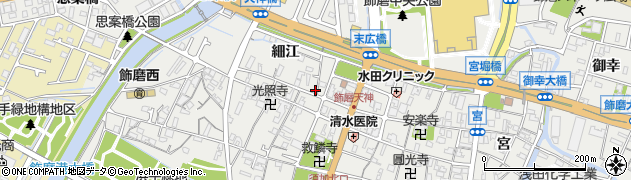 兵庫県姫路市飾磨区天神145周辺の地図