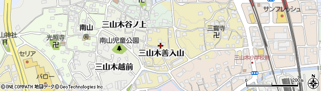 京都府京田辺市三山木善入山30周辺の地図