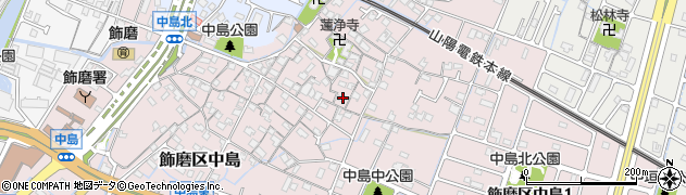 兵庫県姫路市飾磨区中島880周辺の地図