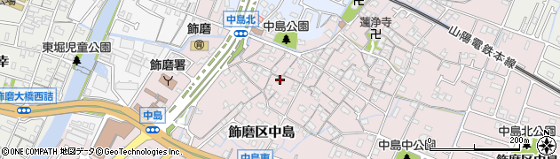 兵庫県姫路市飾磨区中島1029周辺の地図