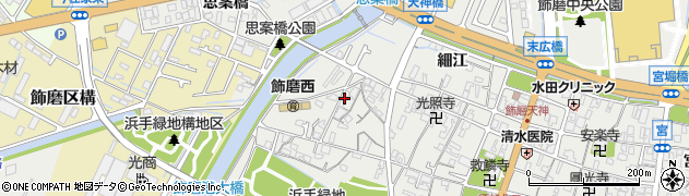 兵庫県姫路市飾磨区細江725周辺の地図
