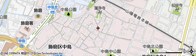 兵庫県姫路市飾磨区中島964周辺の地図