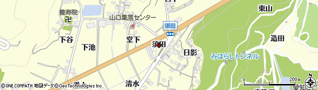 愛知県西尾市東幡豆町（須田）周辺の地図