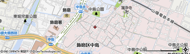 兵庫県姫路市飾磨区中島1028周辺の地図