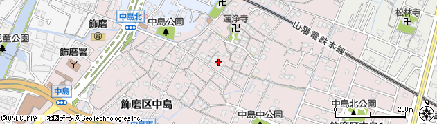 兵庫県姫路市飾磨区中島968周辺の地図