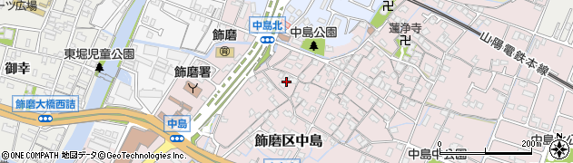 兵庫県姫路市飾磨区中島1040周辺の地図