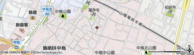 兵庫県姫路市飾磨区中島878周辺の地図