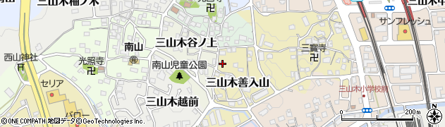 京都府京田辺市三山木善入山24周辺の地図