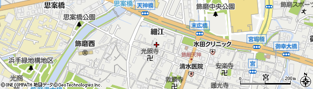兵庫県姫路市飾磨区天神139周辺の地図