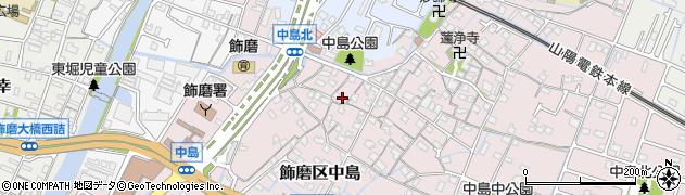 兵庫県姫路市飾磨区中島1063周辺の地図
