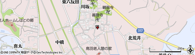 愛知県西尾市鳥羽町里周辺の地図
