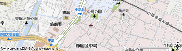 兵庫県姫路市飾磨区中島1062周辺の地図