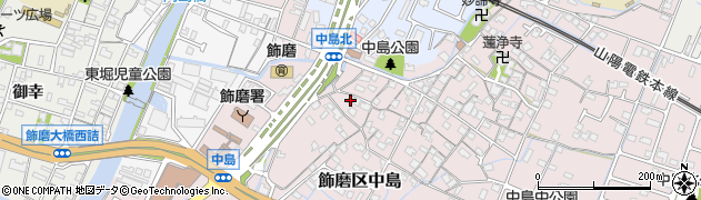 兵庫県姫路市飾磨区中島1043周辺の地図