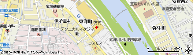フタバクリーニング　東洋町店周辺の地図