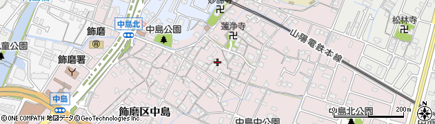 兵庫県姫路市飾磨区中島969周辺の地図