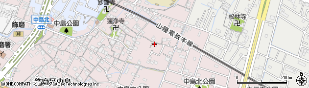 兵庫県姫路市飾磨区中島73周辺の地図