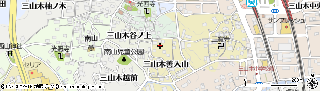 京都府京田辺市三山木善入山26-5周辺の地図