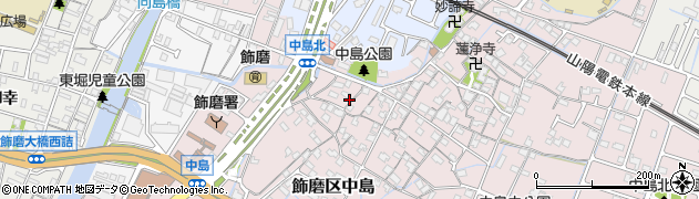兵庫県姫路市飾磨区中島1060周辺の地図
