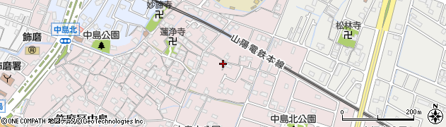 兵庫県姫路市飾磨区中島72周辺の地図