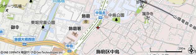兵庫県姫路市飾磨区中島1120周辺の地図