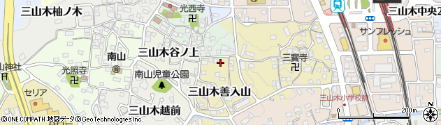 京都府京田辺市三山木善入山31周辺の地図