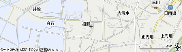 愛知県豊橋市石巻本町（投野）周辺の地図