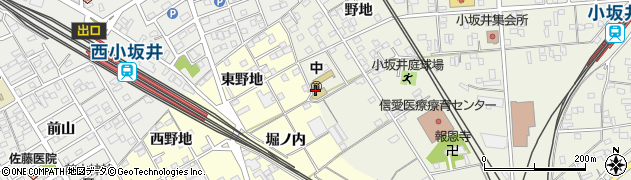 豊川市役所　小坂井中保育園周辺の地図