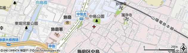 兵庫県姫路市飾磨区中島1059周辺の地図