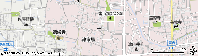 兵庫県姫路市網干区津市場464周辺の地図