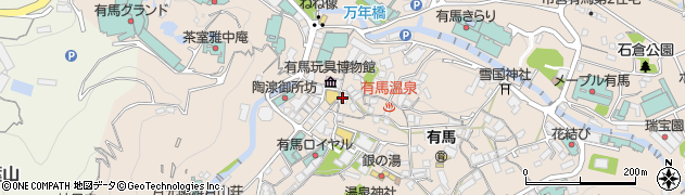 和菓子工坊ありま周辺の地図
