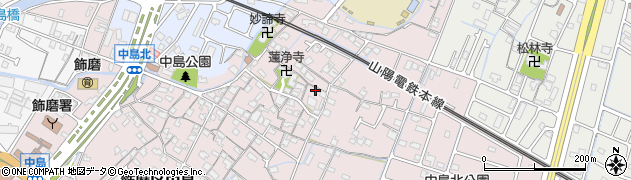 兵庫県姫路市飾磨区中島908周辺の地図