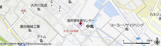 焼津市役所　大井川体育館周辺の地図