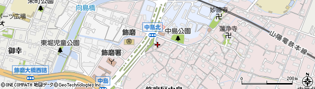 兵庫県姫路市飾磨区中島1051周辺の地図