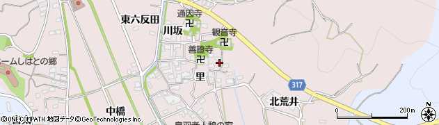 愛知県西尾市鳥羽町里53周辺の地図