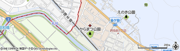 兵庫県高砂市金ケ田町周辺の地図