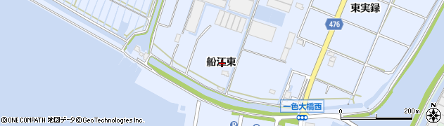 愛知県西尾市一色町小薮船江東周辺の地図