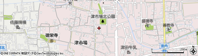 兵庫県姫路市網干区津市場2139周辺の地図