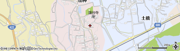三重県伊賀市山神626周辺の地図