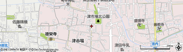 兵庫県姫路市網干区津市場2137周辺の地図