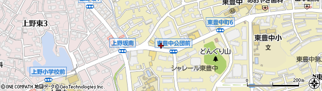 川西珠算学院　東豊中校周辺の地図